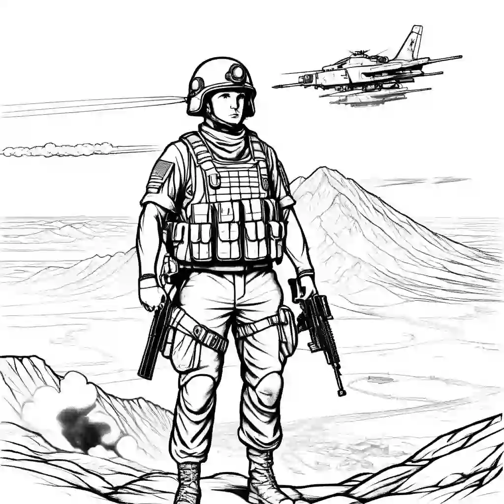 Battlefield coloring pages